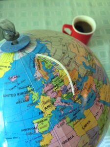 outline of my intended route from Niš to Nordkapp via Serbia, Romania/Bulgaria, Moldova, Ukraine, Belarus, Russia, and Norway