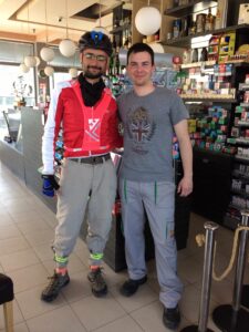 i first met Miloš in Lapovo, Serbia during my Copenhagen--Istanbul tour in Fall '16 --- he still works at the same gas station, and immediately recognized me --- "you're that guy from Brazil who was cycling to Istanbul, right, how was it!?" (Serbia, April '17)