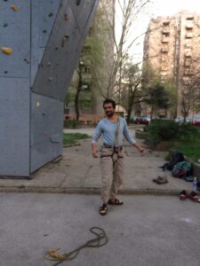 the climbing wall in Niš (Serbia, March '17)