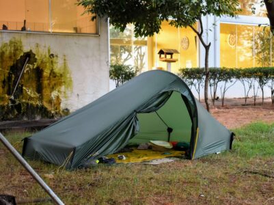 camping behind a gas station in Brazil (April '18)