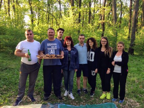 Remus, Valeriu, Alex, Paula, Razvan, Livia, Corina and Nina (Romania, April '17)