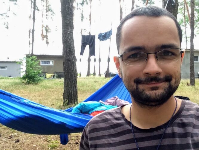 i was confident it wasn't going to rain, so i didn't set the tarp that night (Poland, June '18)