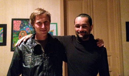 Volodymyr, yet another one of the regular visitors to Borys’ studio