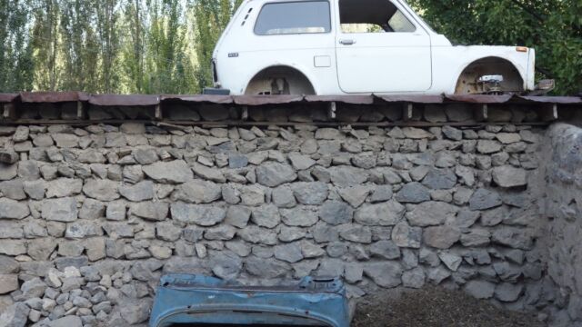 Parking area in a Tajik village