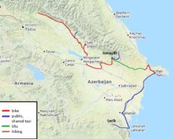 Rico's route in Azerbaijan